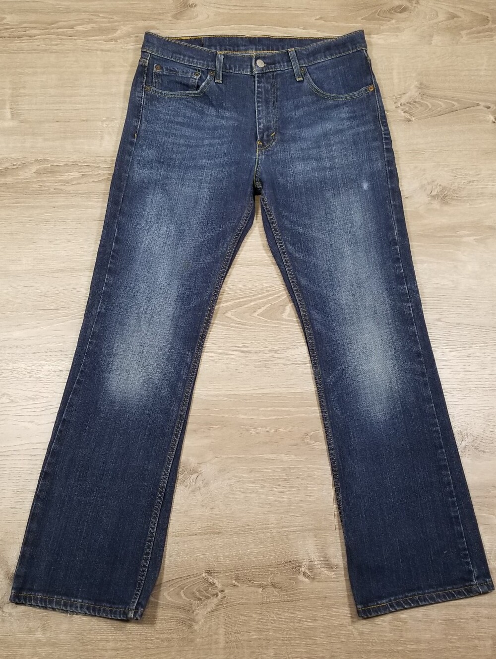 Levis 527 Jeans Mens 32x30 Dark Blue Slim Fit Bootcut Stretch Mid Rise Denim